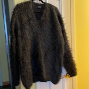 Unique wool/Mahair gorgeous vintage sweater XL